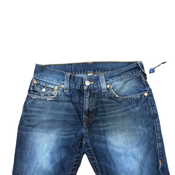True Religion Jeans Size 32 SLIM Flap T Blue - Picture 4 of 10